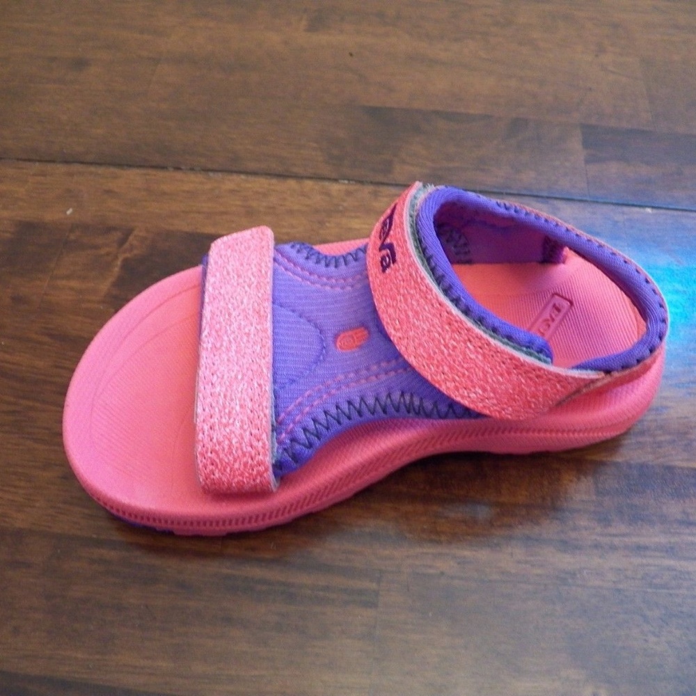 New Kids Teva Psyclone 3 Pink Purple Sandals - Picture 5 of 6
